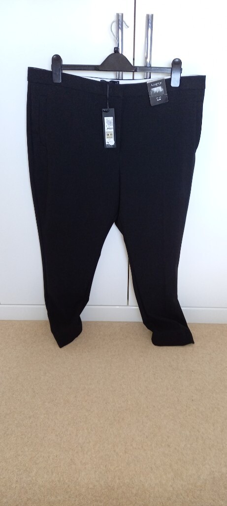 M\u0026S Ladies Black Autograph Trousers 